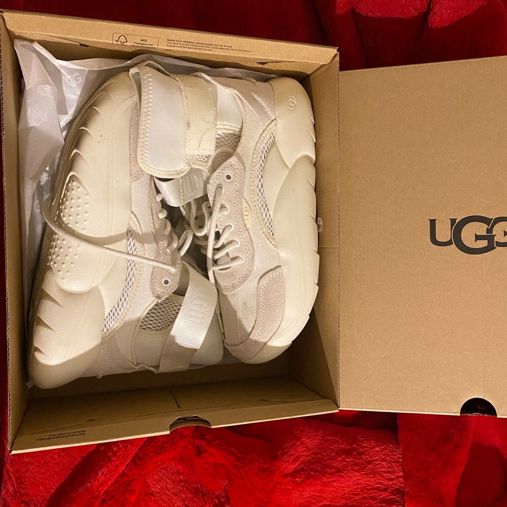 UGG Cream High-Top Sneakers